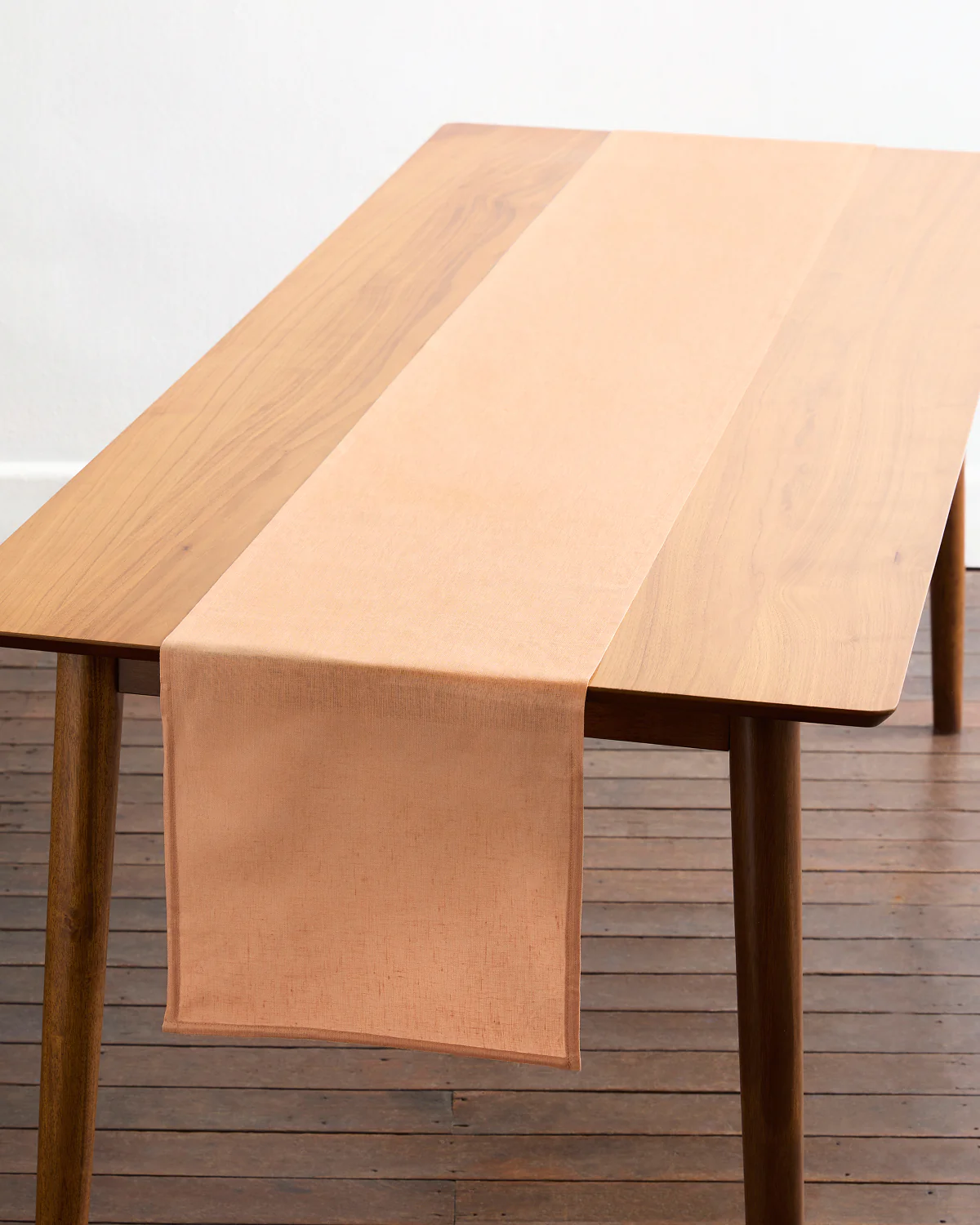 Terracotta 100% French Flax Linen Table Runner - Image 7