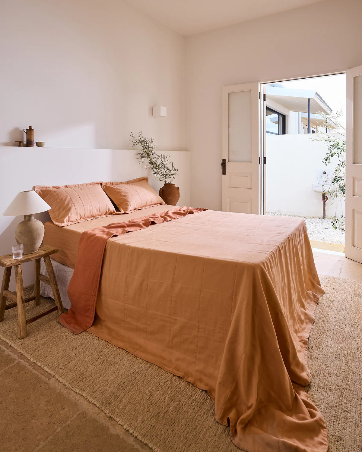 Terracotta & Hazelnut Two-Tone Quilt - Image 5