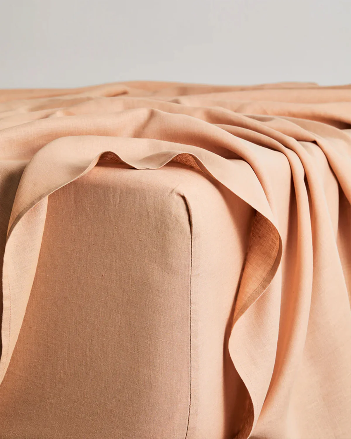 Terracotta & Hazelnut 100% French Flax Linen Quilt Bedding Bundle - Image 3