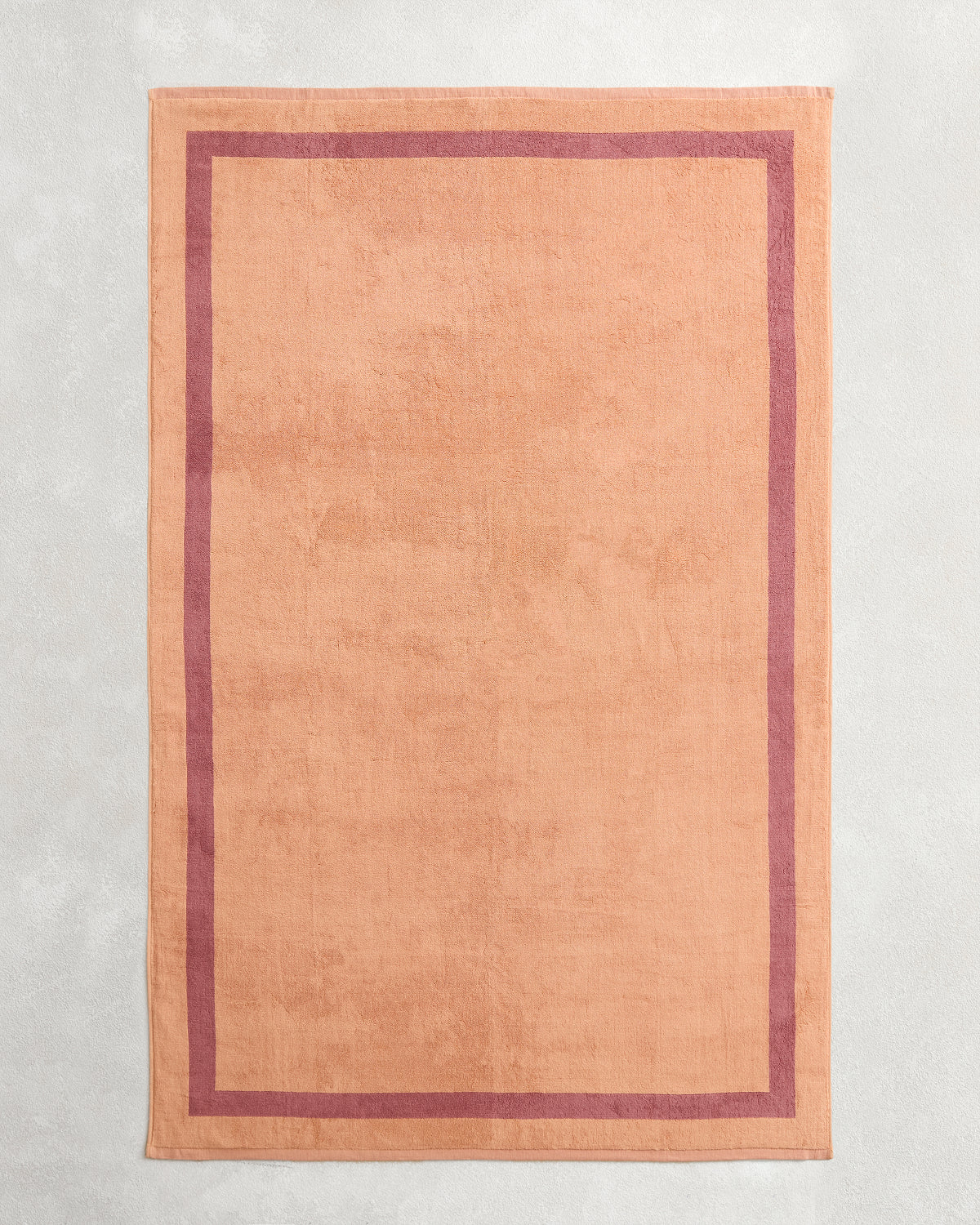 Terracotta & Pink Clay Two-Toned 100% Cotton Terry Bath Sheet Bundle - Image 5