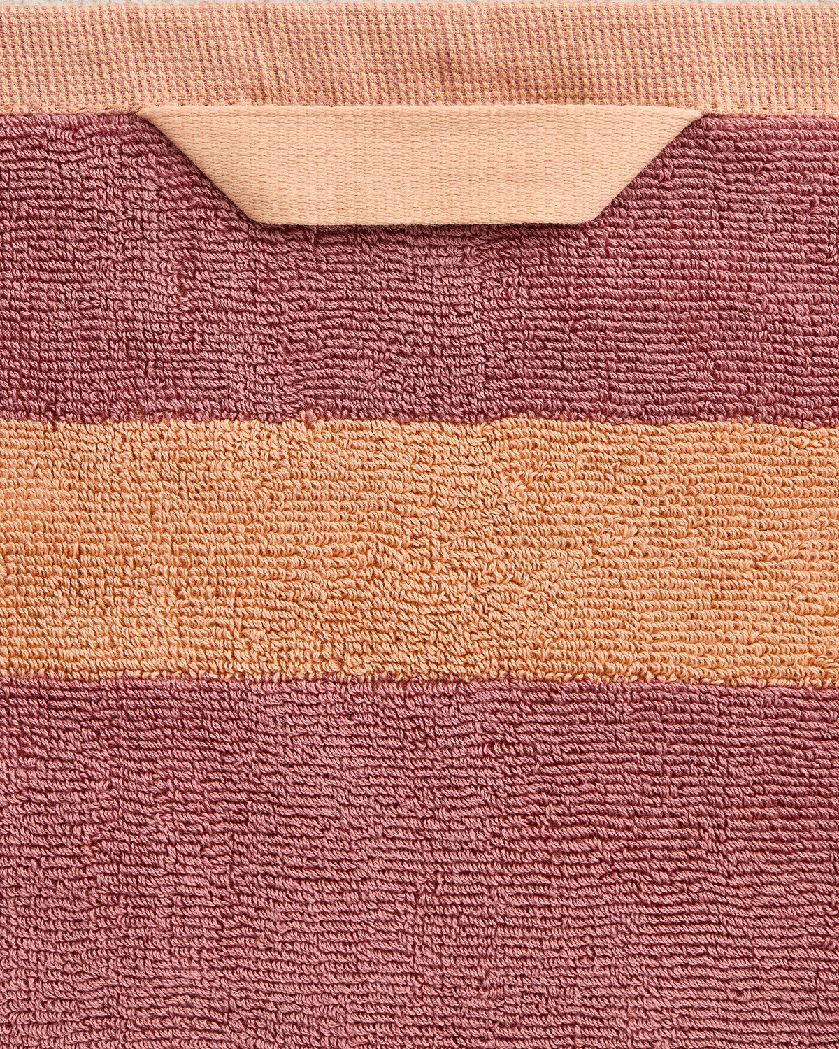 Terracotta & Pink Clay Two-Toned 100% Cotton Terry Bath Towel - Image 7