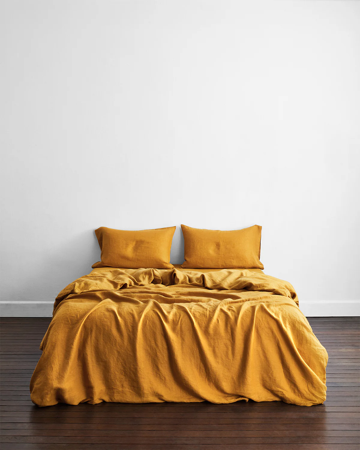 Turmeric 100% French Flax Linen Pillowcases (Set of Two) - Image 3