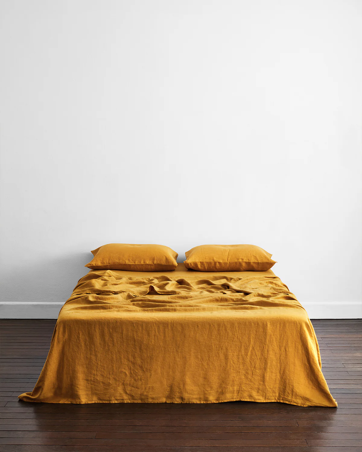 Turmeric 100% French Flax Linen King Pillowcases (Set of Two) - Image 2