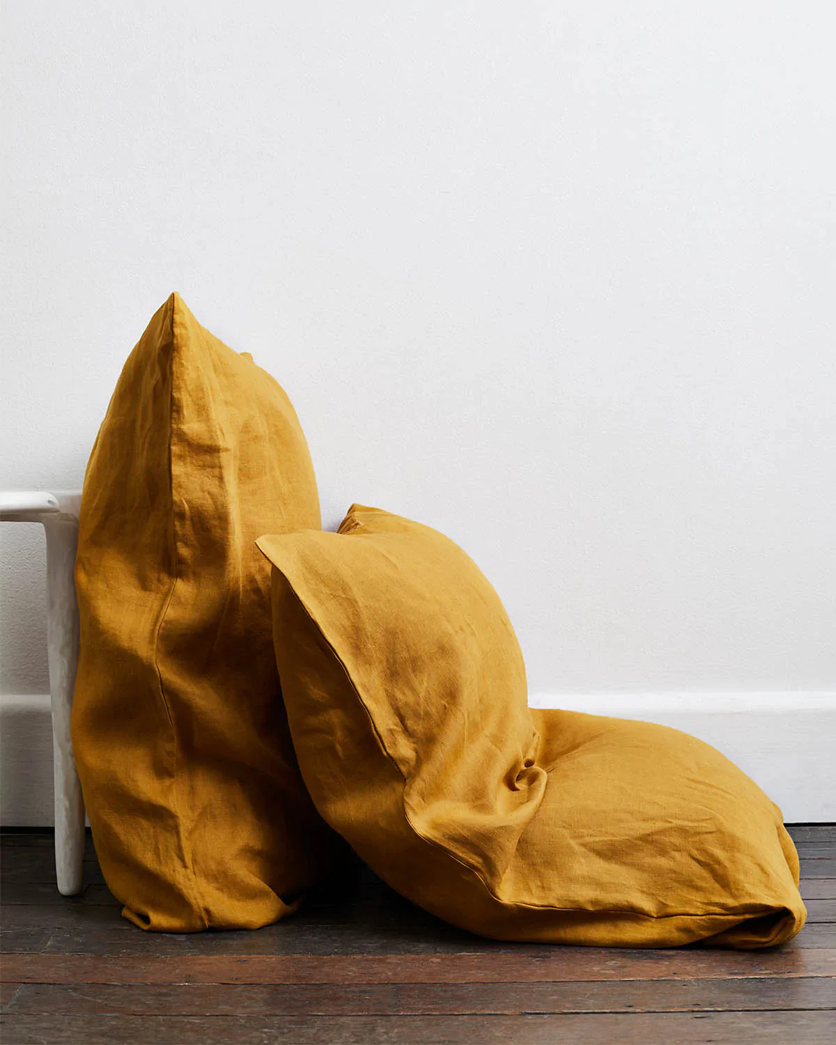 Turmeric & Lavender 100% French Flax Linen Bedding Bundle - Image 7