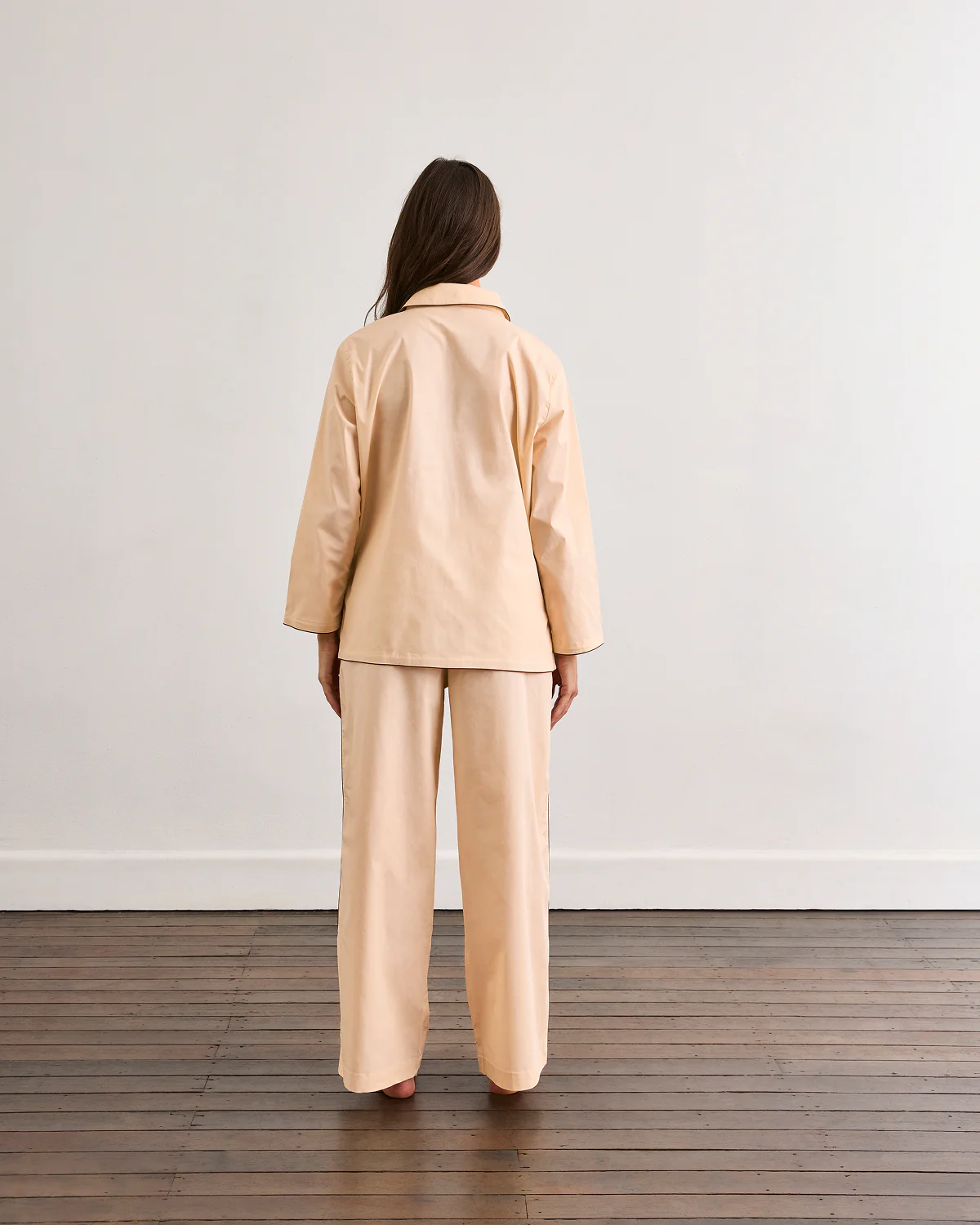 Vanilla & Espresso Piped Long Sleeve Shirt - Image 4