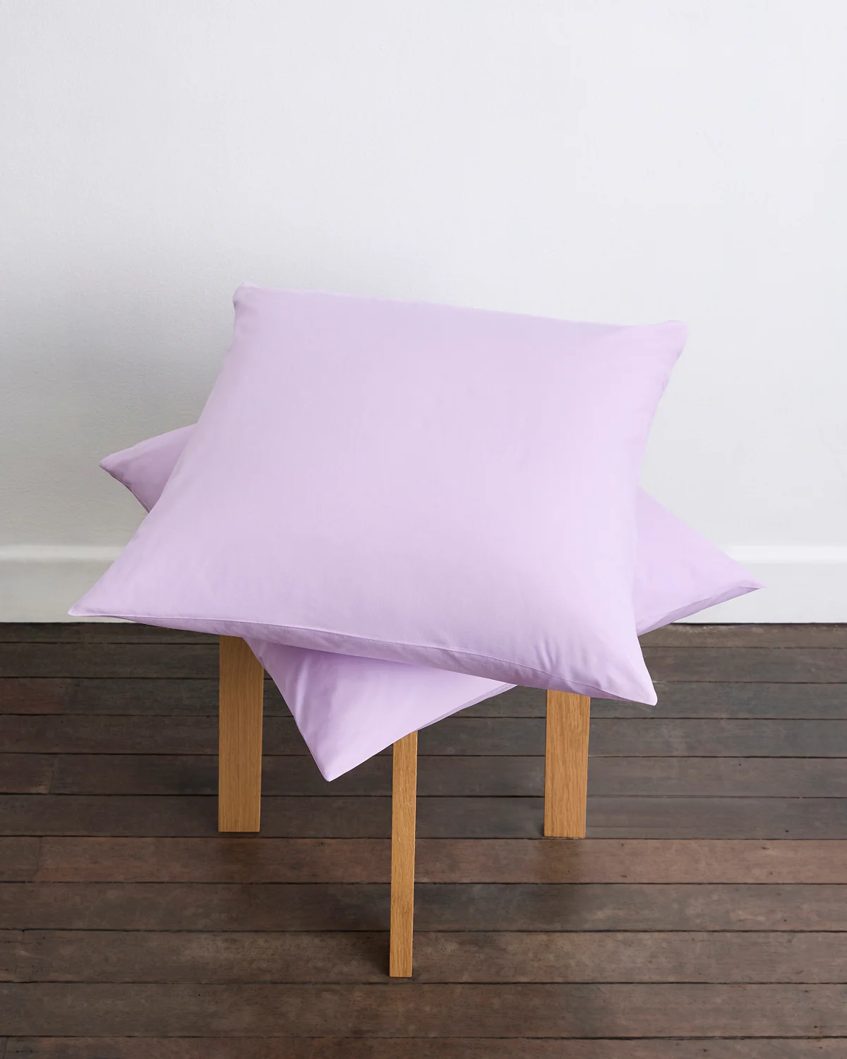 Violet 100% Organic Cotton European Pillowcases (Set of Two)